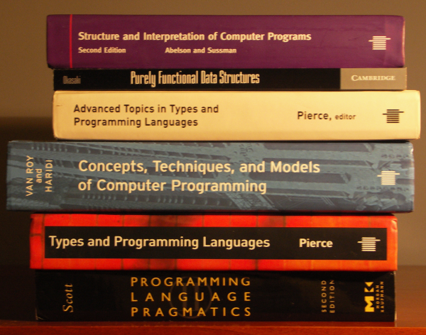 [Stack of scary books]